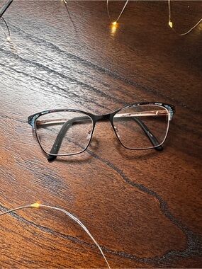 Designer Bertelli Rose Gold Women's Eyeglass Frame with Prescription Lenses